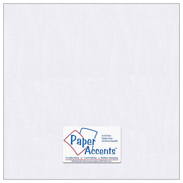 Paper Accents Paper Pearlized 12 inch x 12 inch 25pc 80lb Bright White