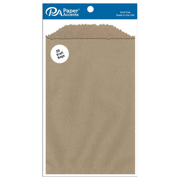 Paper Accents Bag Kraft 5 inch x 7.5 inch 25pc