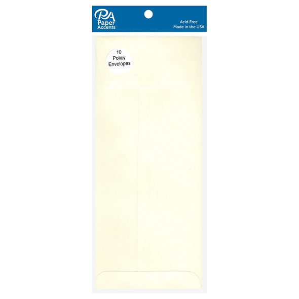 Paper Accents Envelopes #10 Policy Cream 10pc