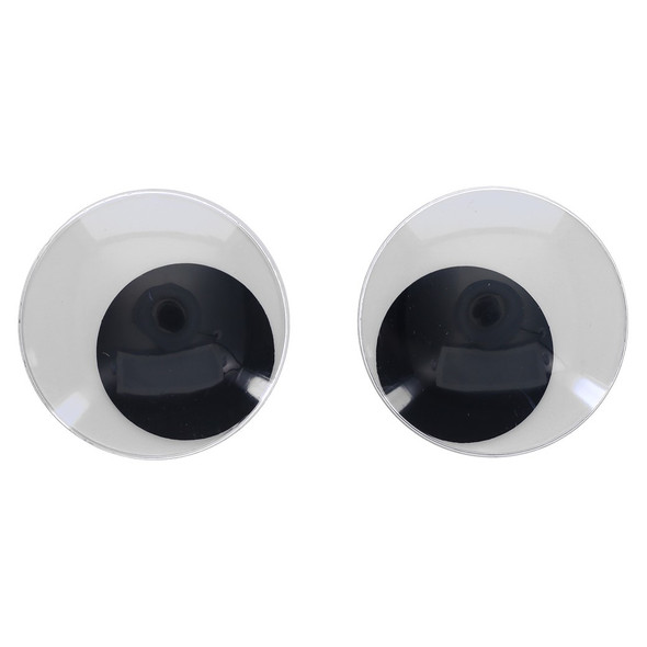 PA Essentials Googly Eye Flat Back Round 40mm Black 2pc