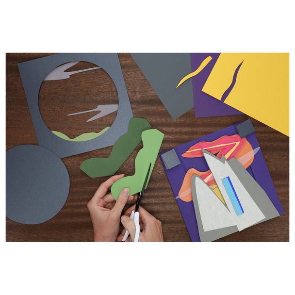 Paper Accents Cardstock 12 inch x 12 inch Muslin 73lb Deep Black 1000pc Box