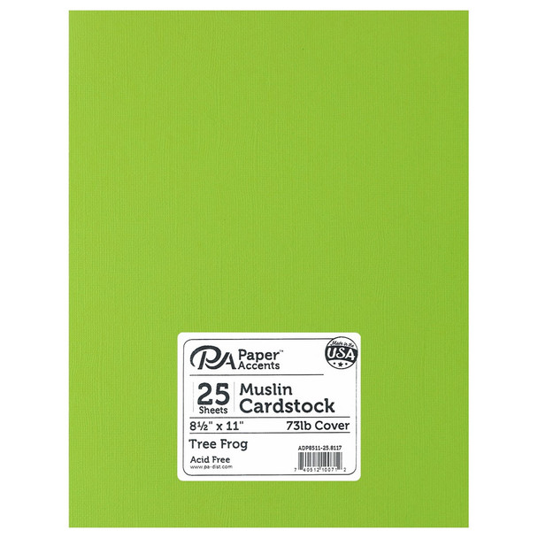 Paper Accents Cardstock 8.5 inch x 11 inch Muslin 73lb Tree Frog 25pc