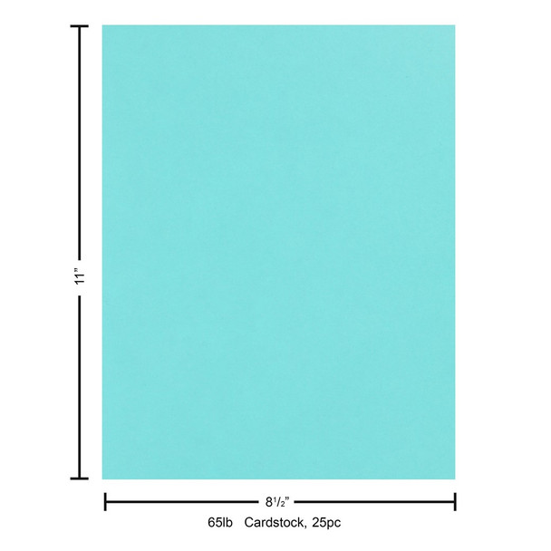Paper Accents Cardstock 8.5 inch x 11 inch Smooth 65lb Mediterranean 25pc