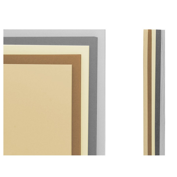 Paper Accents Stash Pack Cardstock 12 inch x 12 inch Light Neutrals 40pc