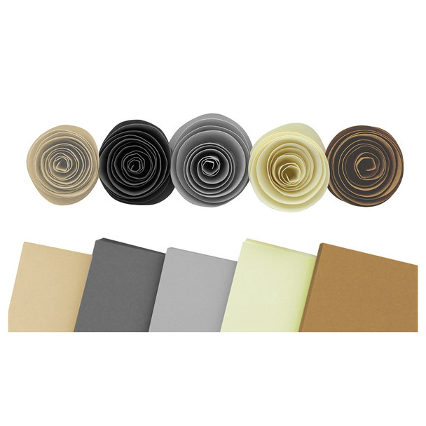 Paper Accents Stash Pack Cardstock 12 inch x 12 inch Light Neutrals 40pc