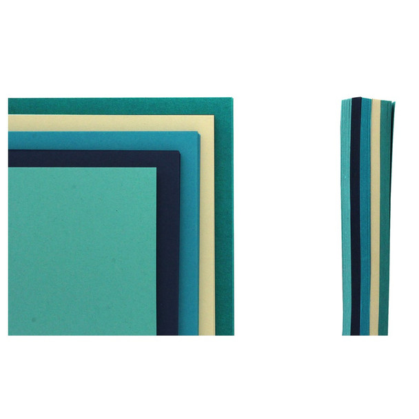 Paper Accents Stash Pack Cardstock 8.5 inch x 11 inch Ocean 40pc