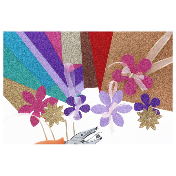 Paper Accents Glitter Cardstock 12 inch x 12 inch 85lb Iridescent Opal 15pc