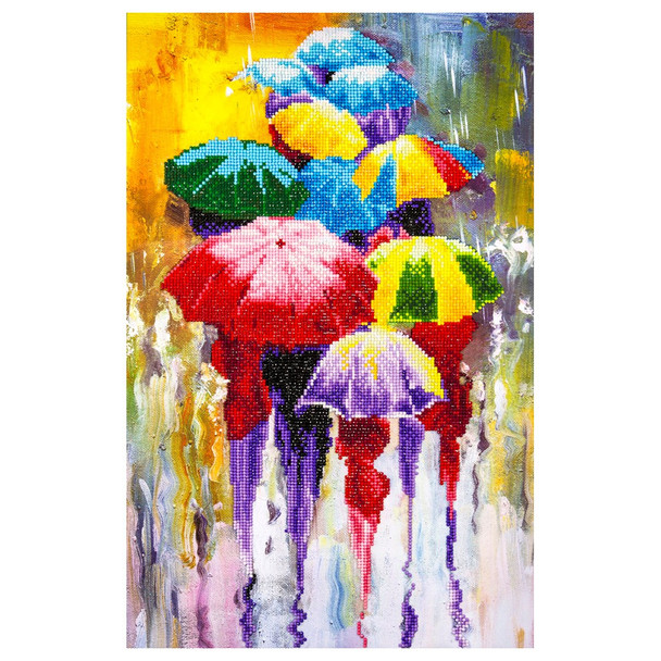 Diamond Art Kit Advanced 14 inch x 16 inch Rainy Day