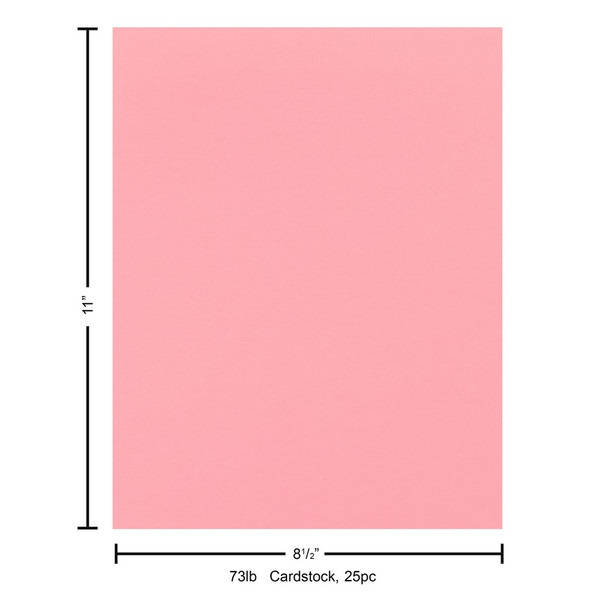 Paper Accents Cardstock 8.5 inch x 11 inch Muslin 73lb Retro Rose 25pc
