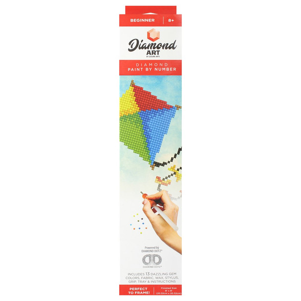 Diamond Art Kit Beginner 8 inch x 8 inch Kite