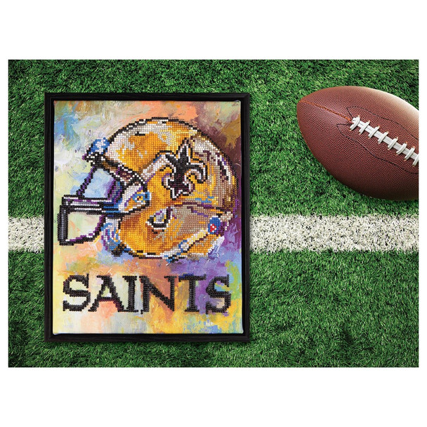 Diamond Art Kit Intermediate 10 inch x 12 inch NFL Team New Orleans Saints