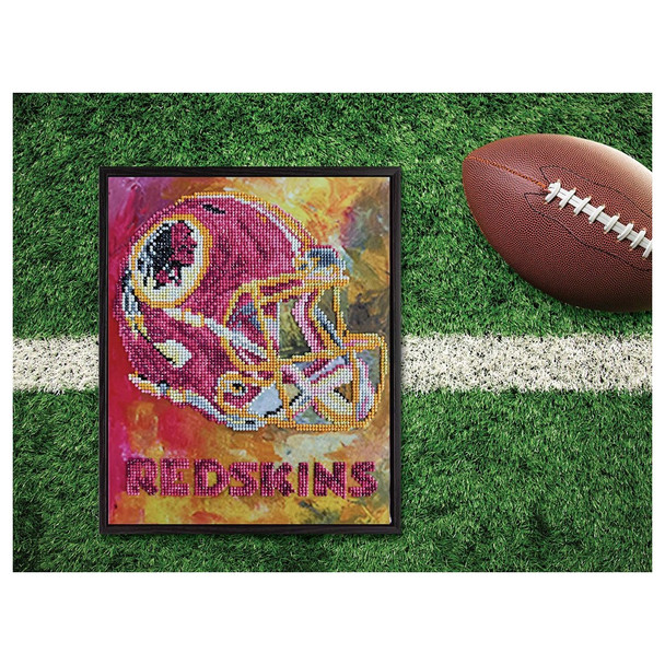 Diamond Art Kit Intermediate 10 inch x 12 inch NFL Team Washington Redskins