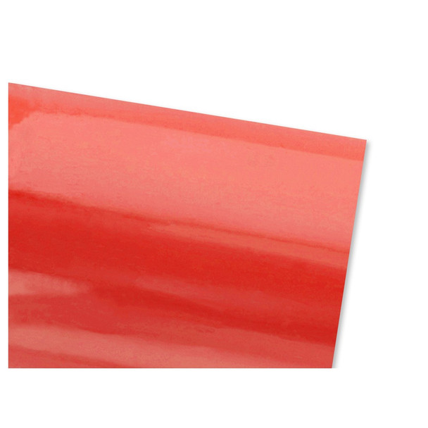 PA Vinyl 12 inch x 12 inch Sheet Permanent Gloss Orange Red UPC 12pc