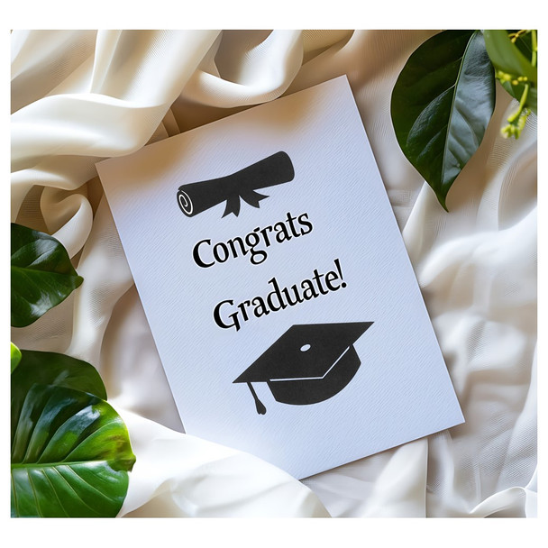 Paper Accents Chip Shape Diploma Black 8pc