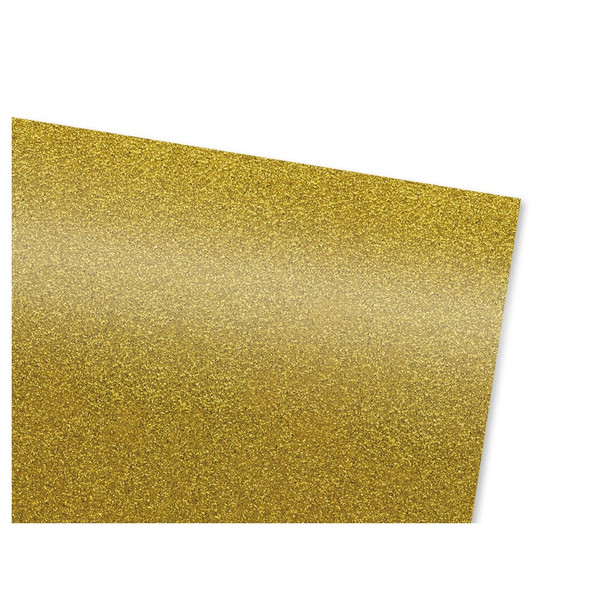 PA Vinyl Iron On Roll 12 inch x 15 inch Stretch Glitter Gold