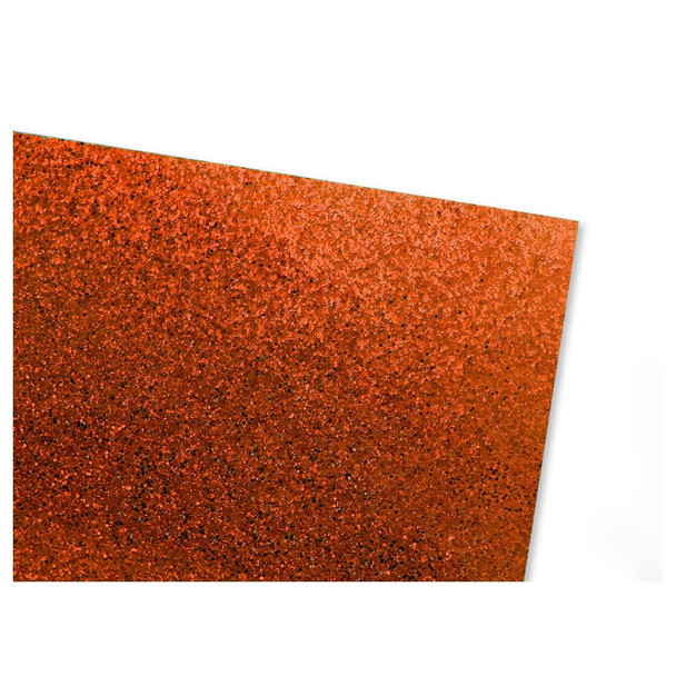 PA Vinyl Iron On Roll 12 inch x 20 inch Stretch Glitter Texture Orange