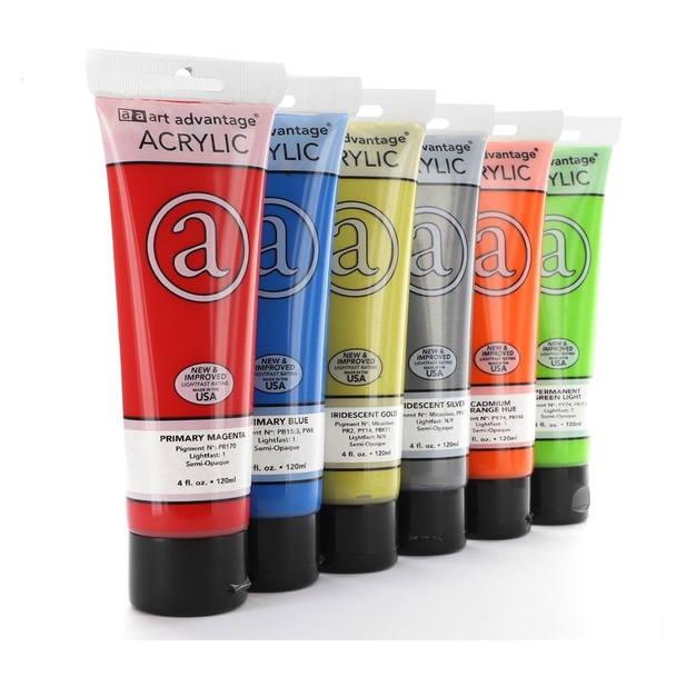 Art Advantage Acrylic Paint 4oz Iridescent Gold