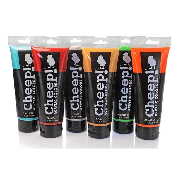 Cheep! Acrylic Paint 4oz Tube Scarlet