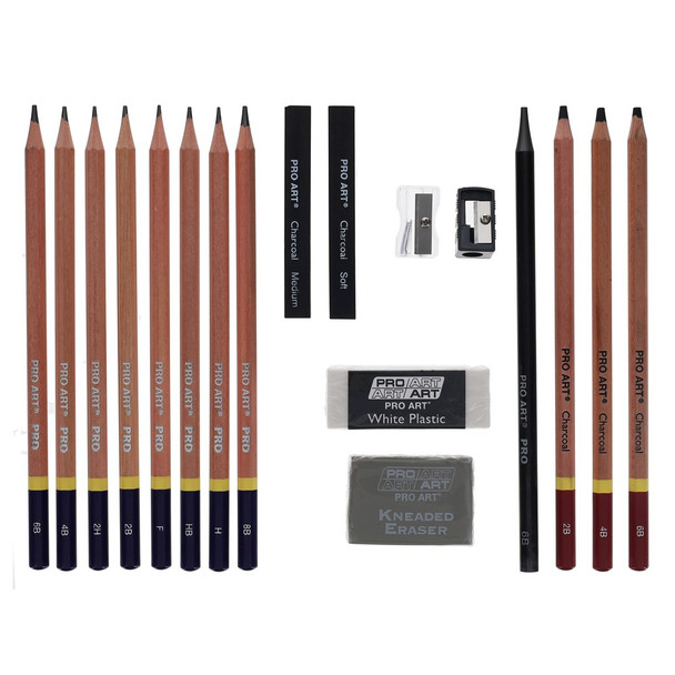 Pro Art Sets Pencil Sketch Draw 18pc