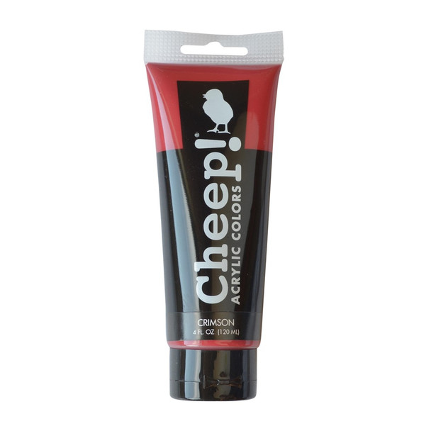 Cheep! Acrylic Paint 4oz Tube Crimson