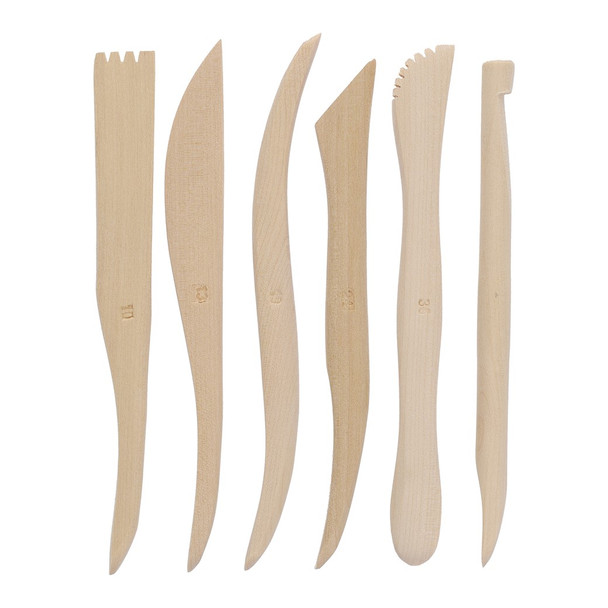 Art Advantage Clay Model Tools 6 inch 6pc Wood