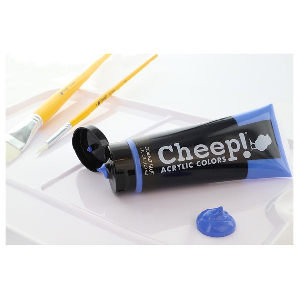 Cheep! Acrylic Paint 4oz Tube Cobalt Blue