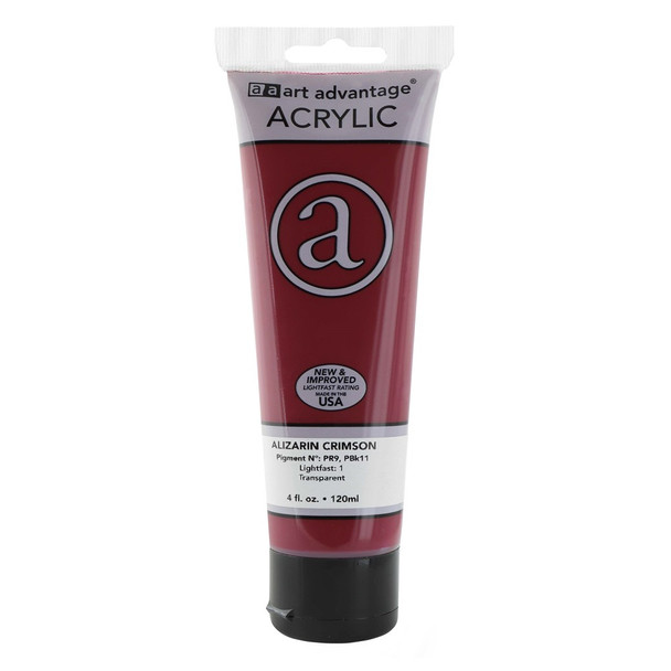 Art Advantage Acrylic Paint 4oz Alizarin Crimson