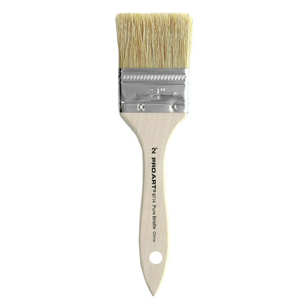 Pro Art Brush Hog Bristle White 2 inch