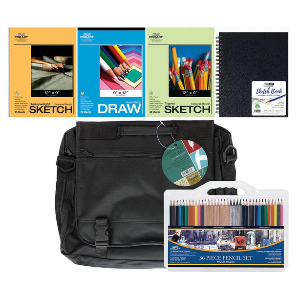 Pro Art Sets Art On The Go Kit 41pc