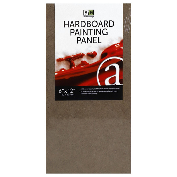 Art Advantage Hardboard Painting Panel 6 inch x 12 inch