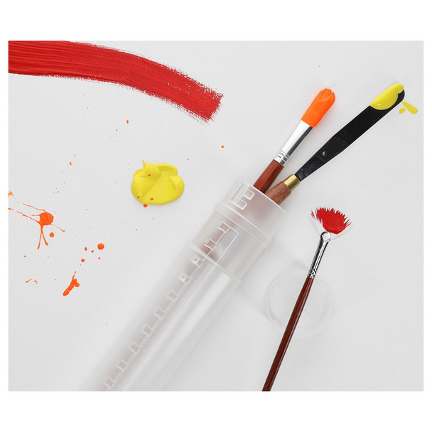 Pro Art Box Brush Holder Round Telescoping 8.5 inch 14 inch