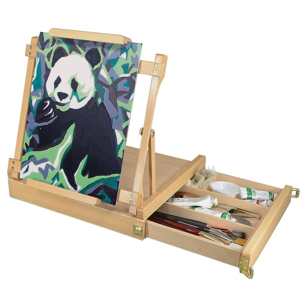 Art Advantage Easel Sketch Box Beechwood