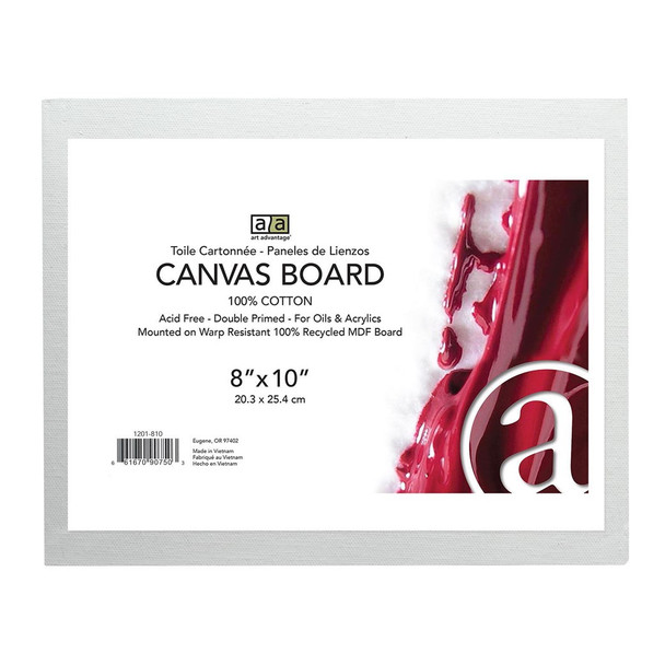 Art Advantage Canvas Board Recycled MDF 8 inch x 10 inch