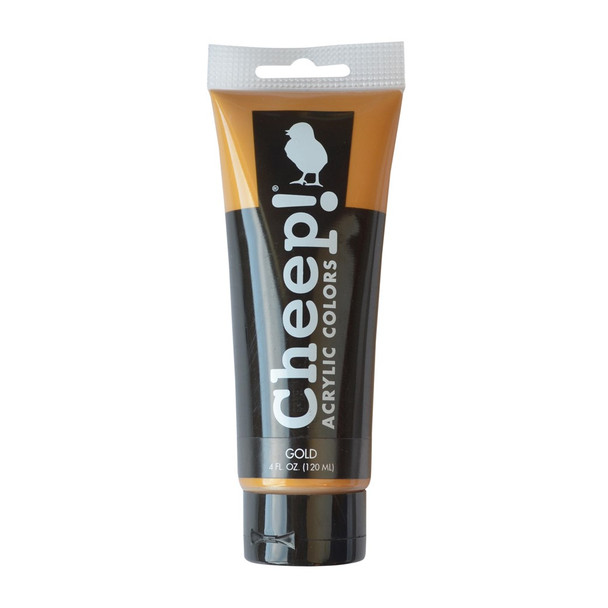 Cheep! Acrylic Paint 4oz Tube Gold