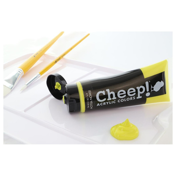 Cheep! Acrylic Paint 4oz Tube Lemon Yellow