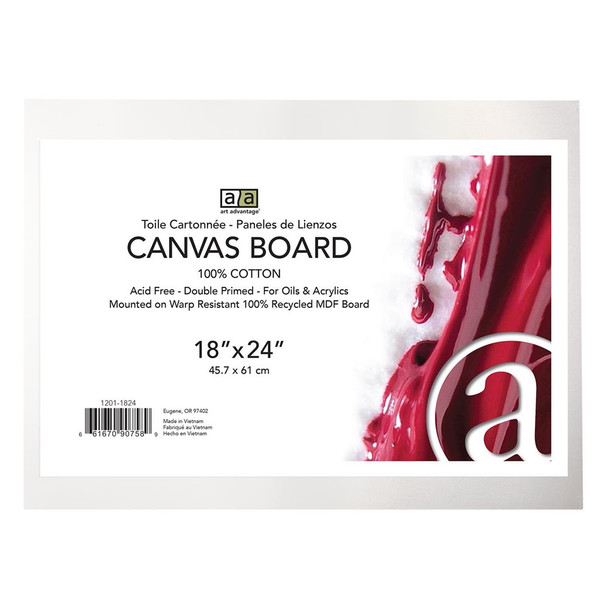 Art Advantage Canvas Board Recycled MDF 18 inch x 24 inch