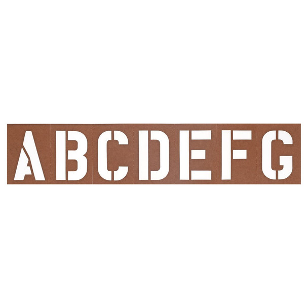 Pro Art Oiled Stencil Board Premium 4 inch Lettering Set