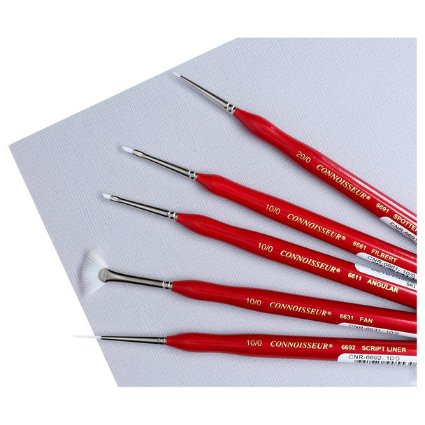 Connoisseur White Taklon Brush Mini Detail Spotter 200