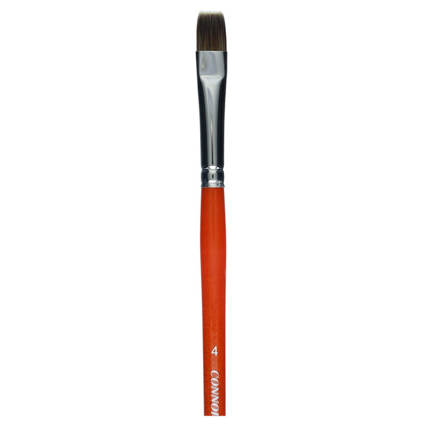 Connoisseur Synthetic Mongoose Brush Long Handle Bright #4