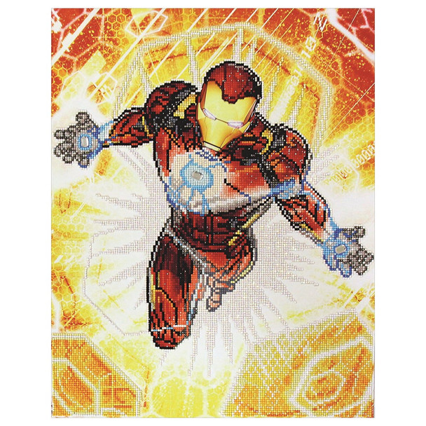 Camelot Dotz Diamond Painting Kit Iron Man Blast