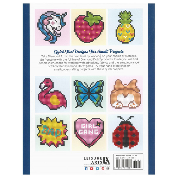 Diamond Art By Leisure Arts Patches Painting Book