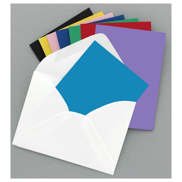 Paper Accents Card Envelopes 2.5 inch x 3.5 inch Smooth 65lb 8pc Assorted