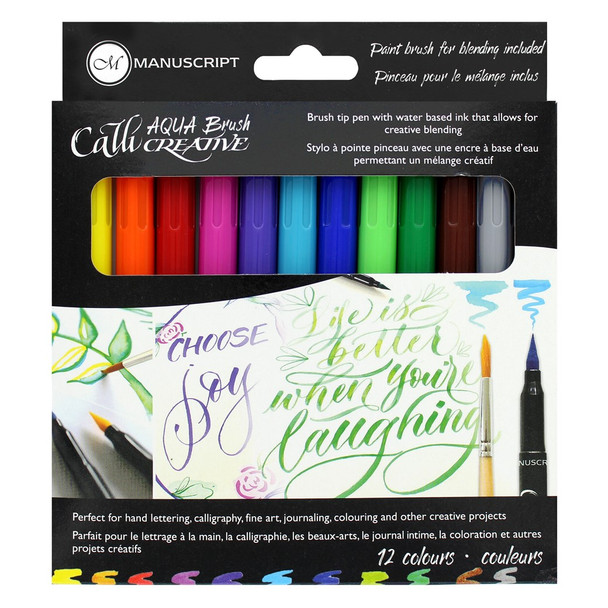 Manuscript Callicreative Aquabrush Markers 12pc