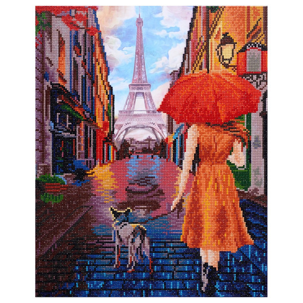 Diamond Art Kit Advanced 16 inch x 20 inch Eiffel Tower