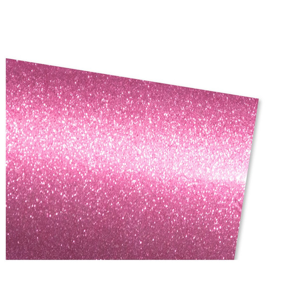 PA Vinyl Permanent Roll 12 inch x 36 inch Fine Glitter Bubble Gum Pink