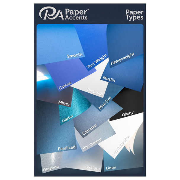 Paper Accents Cardstock 8.5 inch x 11 inch Smooth 74lb Dark Cerulean Blue 25pc