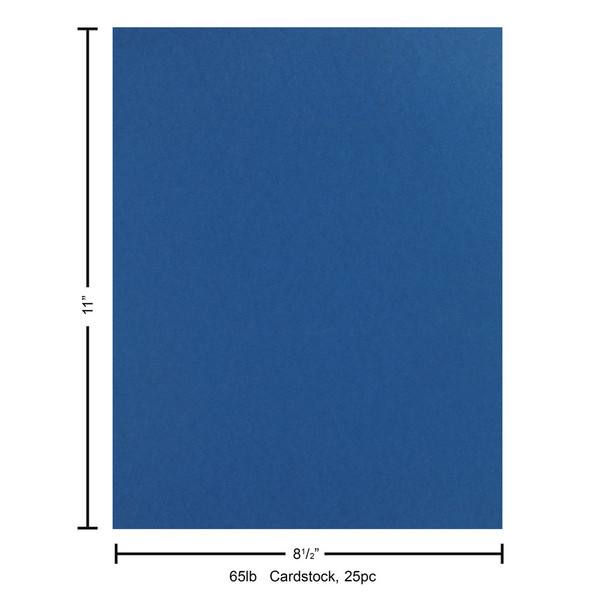 Paper Accents Cardstock 8.5 inch x 11 inch Smooth 65lb Egyptian Blue 25pc