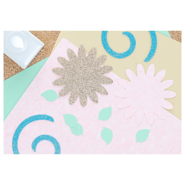 Paper Accents Glitter Cardstock 8.5 inch x 11 inch 85lb Iridescent Sky 5pc