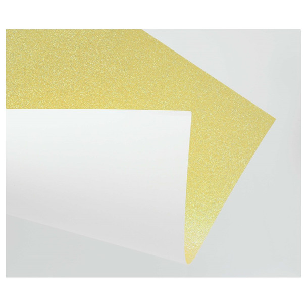 Paper Accents Glitter Cardstock 12 inch x 12 inch 85lb Iridescent Lemon Cello 5pc