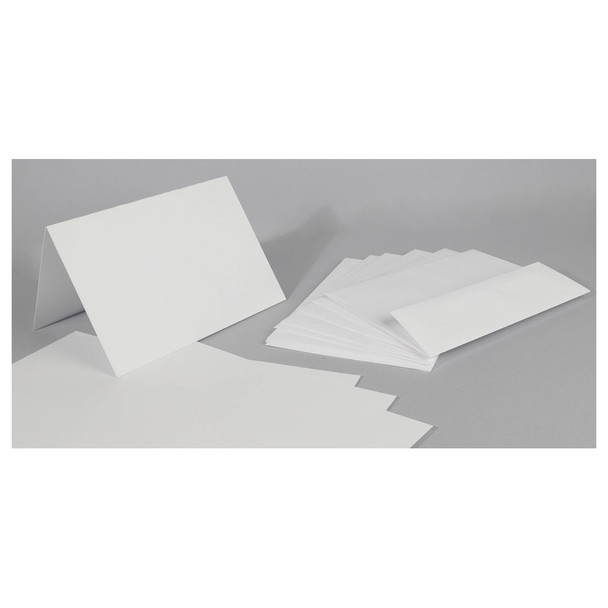 Paper Accents Card and Envelopes Cardmakers Choice 5 inch x 7 inch 100lb White 20pc